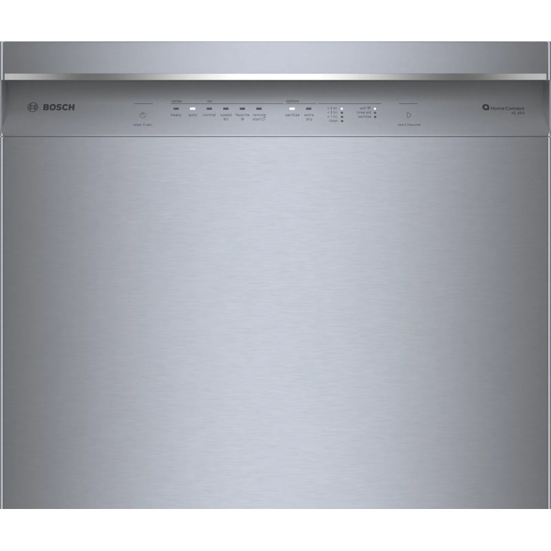 300 Series 24" Stainless Steel Front Control Built-In Dishwasher with 3Rd Rack, Stainless Steel