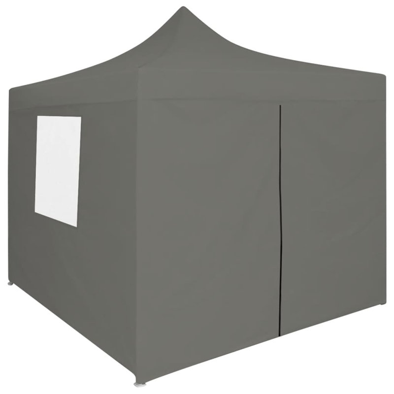 3m x 3m Steel Pop-Up Party Tent, Anthracite, 300cm W x 300cm D