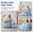 Raccoon Design Faux Rabbit Fur Bean Bag Chair with Detachable Tail Pillow, for Adults & Kids-1823642533