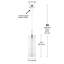 Luminaire suspendu cylindrique à 1 lumière Timberwyck-1099597308