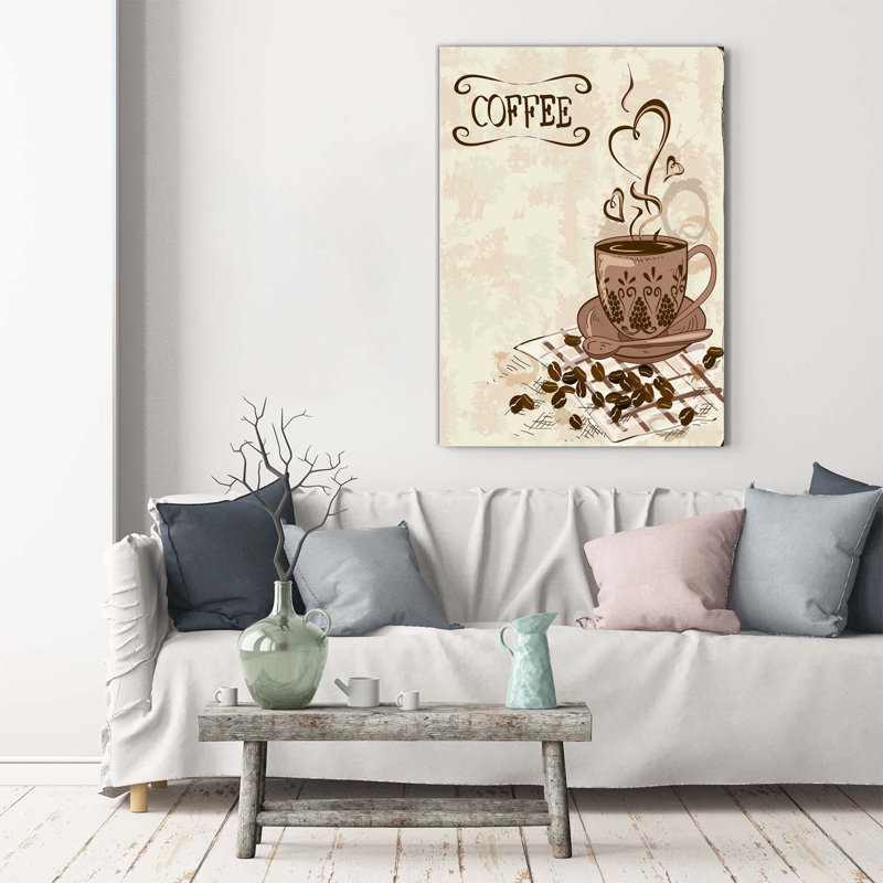 Aromatic Coffee - Wrapped Canvas Print