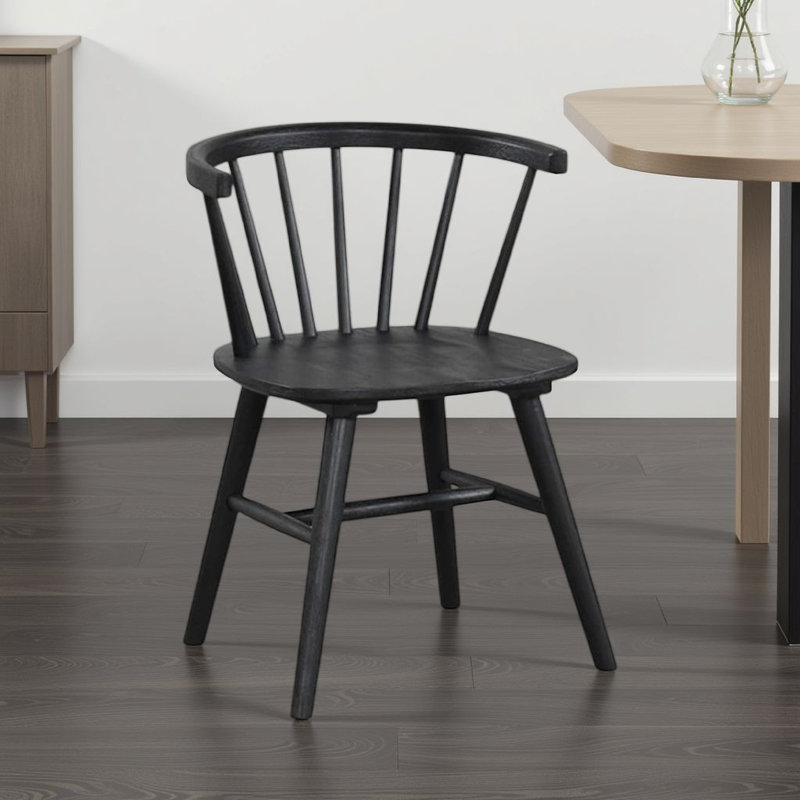 Ensemble de 2 chaises de salle à manger Yely, Black