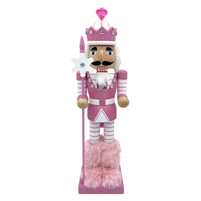 Casse-noisette 14 po flocon de neige rose