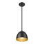 Luminaire suspendu 1 lumière noir mat Alyvia 8 pouces
