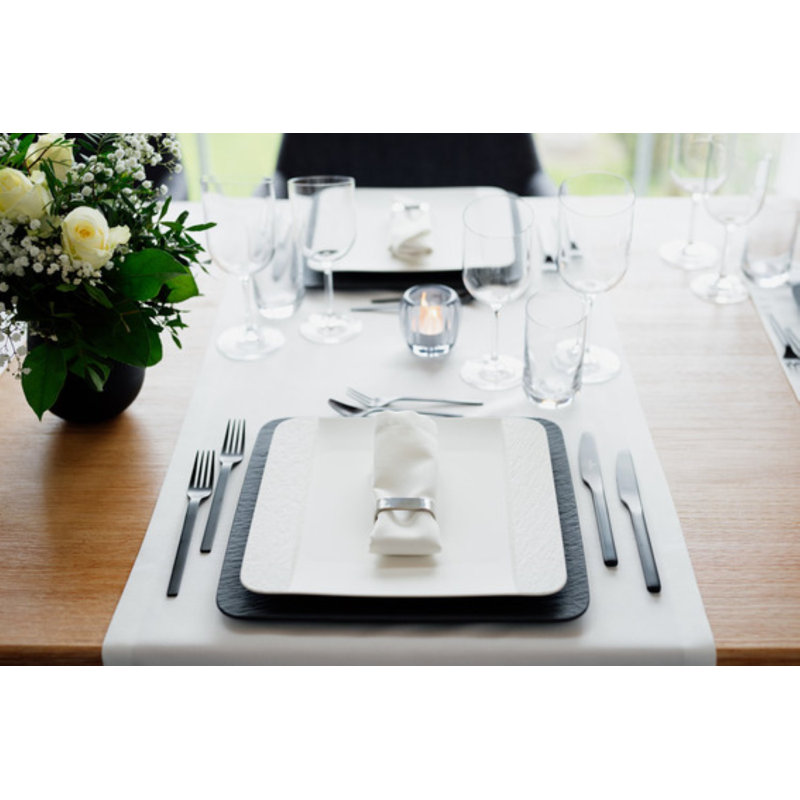 Villeroy & Boch Manufacture 12.75" Buffet Plate Square, Black