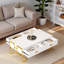 Table basse moderne moderne avec 4 tiroirs et base dorée-1775928807