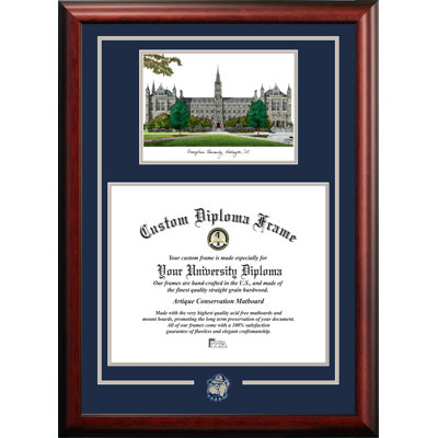 Cadre à photo de lithographie georgetown hoyas NCAA