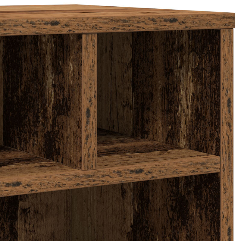 Printer Stand With Wheels 41X32x48 Cm, Old Wood