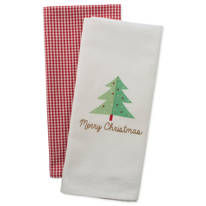 Cotton Plaid Jacquard Dish Cloth Kitchen Towel