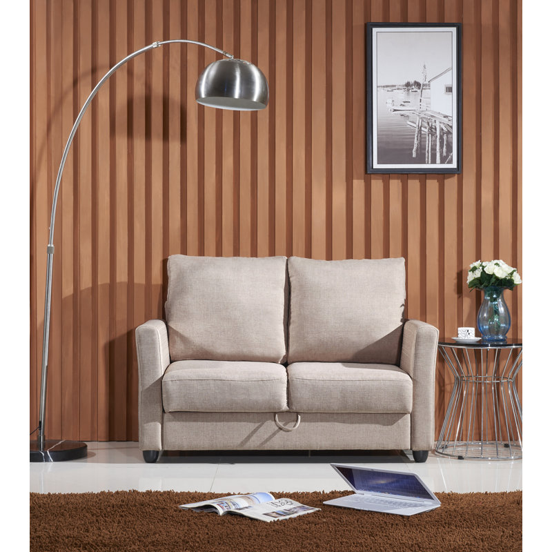 Chagoya Upholstered 52'' Loveseat, Beige