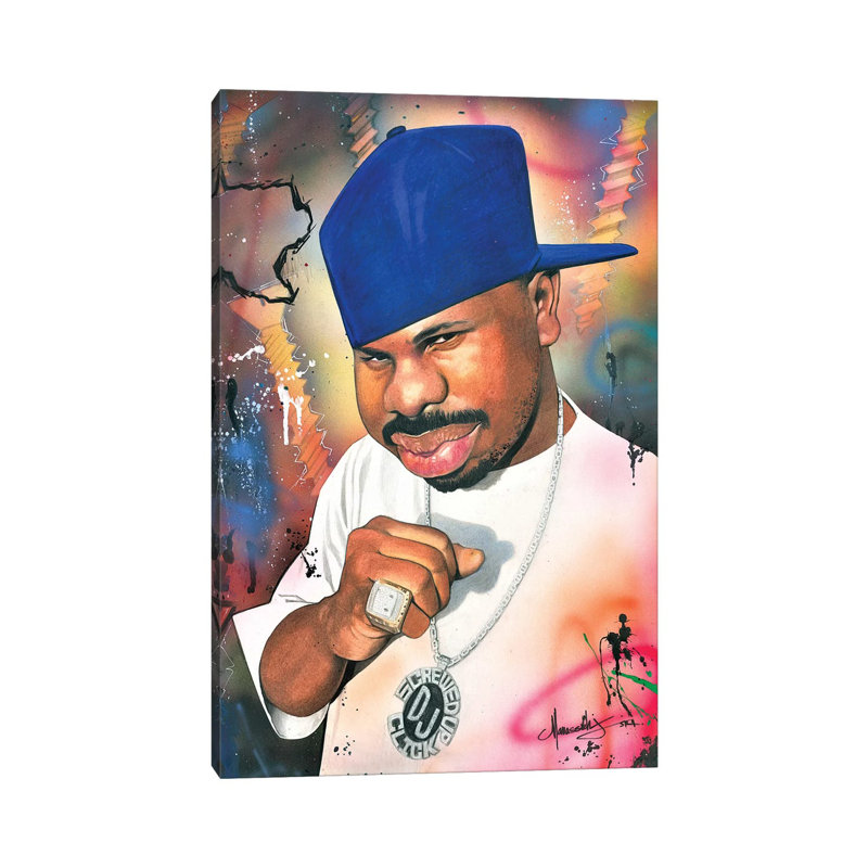 Vis de DJ - impression sur toile tendue, H 12 po x l 8 po x P 0,75 po