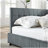 Full Size Upholstered Tufted Bed Frame, Sofa Bed Frame with Comfortable Backrest and Armrests, Full Size Bed for Bedroom, Living Room,Velvet, Grey(80.5''*59''*30.5'')-910330278-910330273