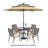 Alyah 4-Person Steel Patio Dining Set with 42" W Round Table-100193204