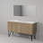 Lancy 60 in W x 20 in D Rustic Acacia Double Bath Vanity and 55 in Mirror-87291938
