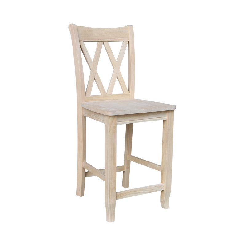 Maner Solid Wood Counter Stool, Counter Stool (24" Seat Height)