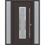 Porte avant moderne en acier Argos avec panneau latéral gauche-droite-110431927-110431931