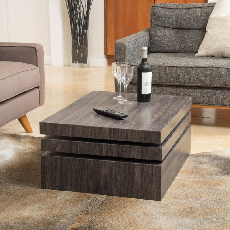 Modern Style Revolving Coffee Table