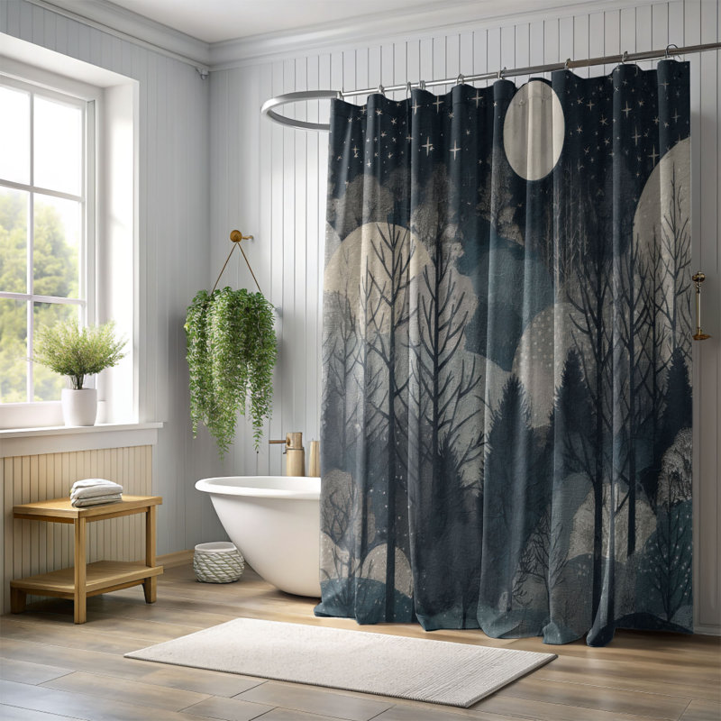 Shower Curtain, 74"H x 71"W