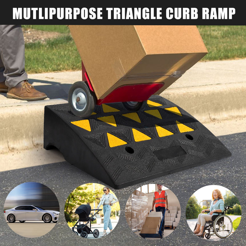 Yesurprise Rubber 14.6'' L Threshold Ramp