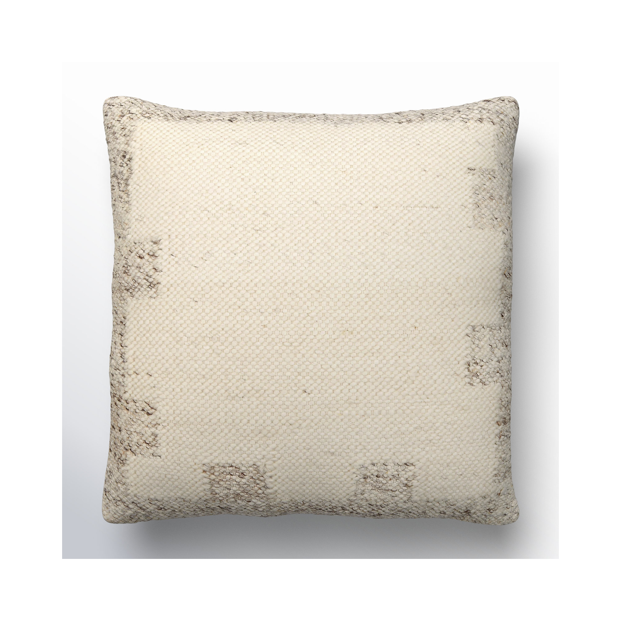 Dia Cotton/Wool Throw Pillow, Polyester/Polyfill, 20" x 20"