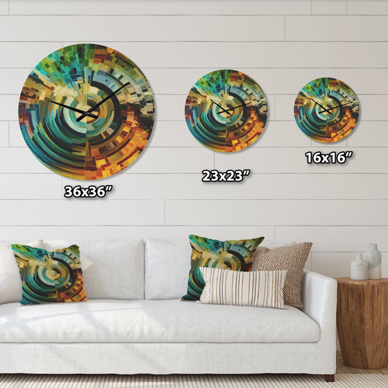 Horloge murale Sentiers de vitrail, Grand