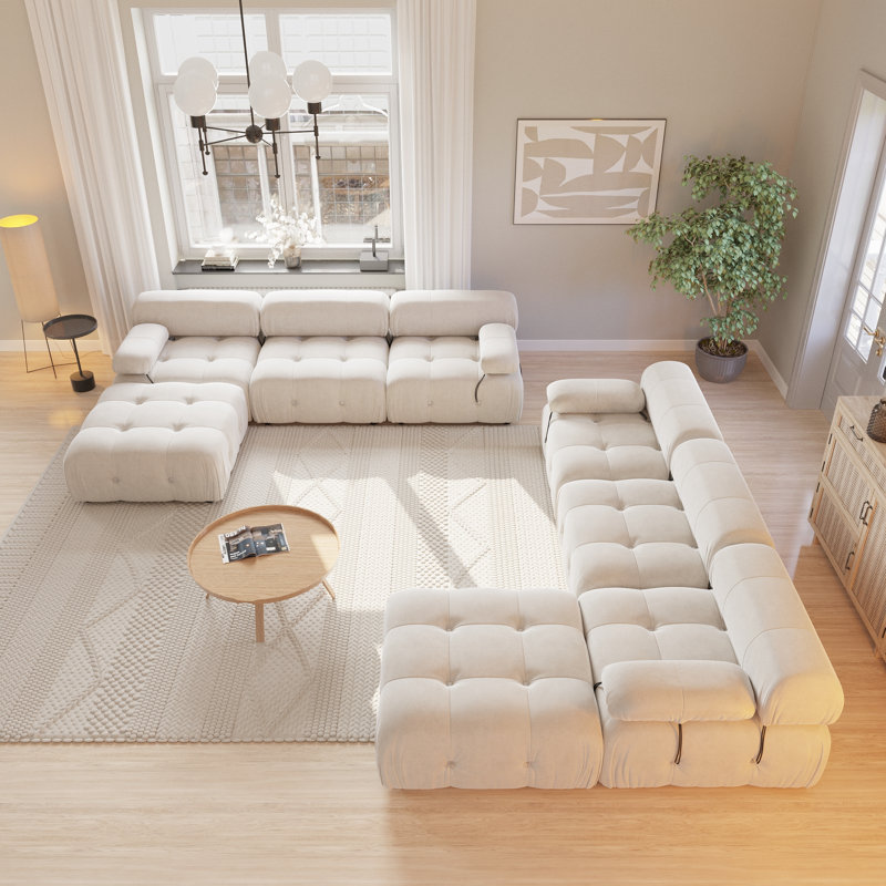 Ensemble de salon modulaire 2 pièces, Beige
