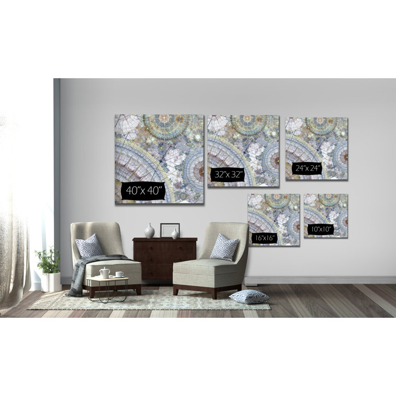 « clockworks ii », peinture, H 32 po x l 32 po x P 1,5 po, Toile tendue