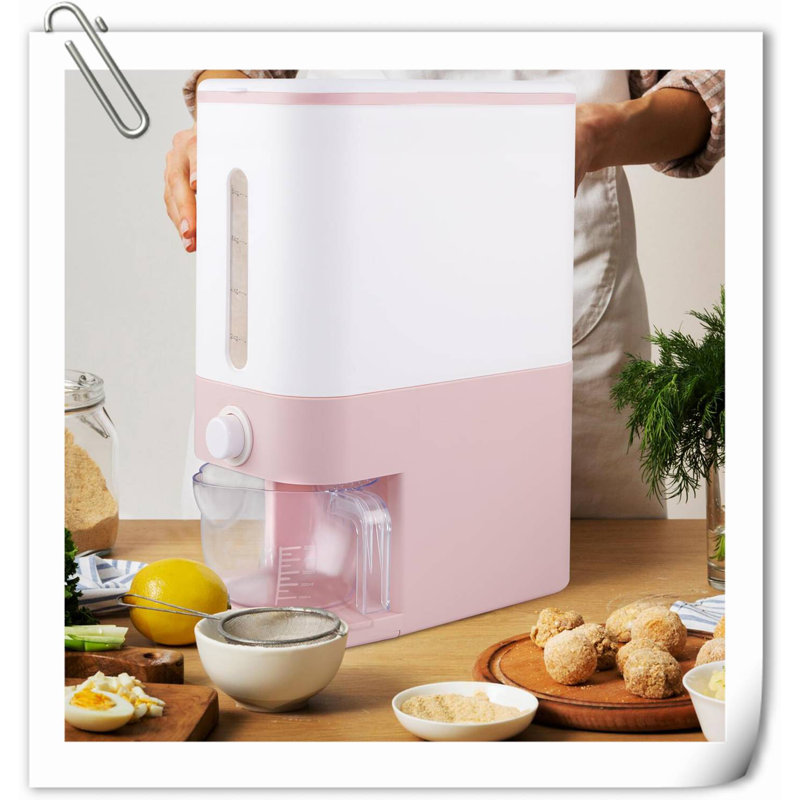 Dilmurat Food Storage Container, White/Pink