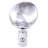 Mahalia 1 Light Silver Table Lamp With An Acrylic Distorted ORB Shade
