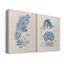Algues bleu marine III - Toile tendue avec châssis de qualité supérieure - Prêt à être accroché-108955566