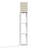 Emonnie 62.9" Column Floor Lamp with Shelves, Real Solid Wood and Bulb Included-1709860208