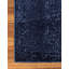 Tapis tissé à la machine à motif abstrait bleu Emaria-2020543317