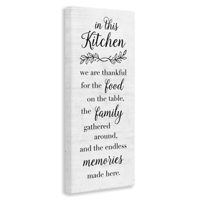  Art mural sur toile Kitchen Kitchen Gratitude par Natalie Carpentieri