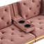 Two-seater sofa bed with adjustable backrest-135114216