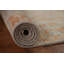 Tapis beige en laine noué à la main de conception unique 1 pi 11 po x 3 pi 9 po New Age
