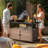 Black Rattan Bar Table With Wheels-1742625797