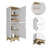 Rutherford 2-Door Pantry Cabinet Light Oak And White
