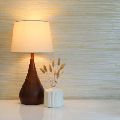 Loose Weave Boodle & Jute Authentic Grasscloth Wallpaper