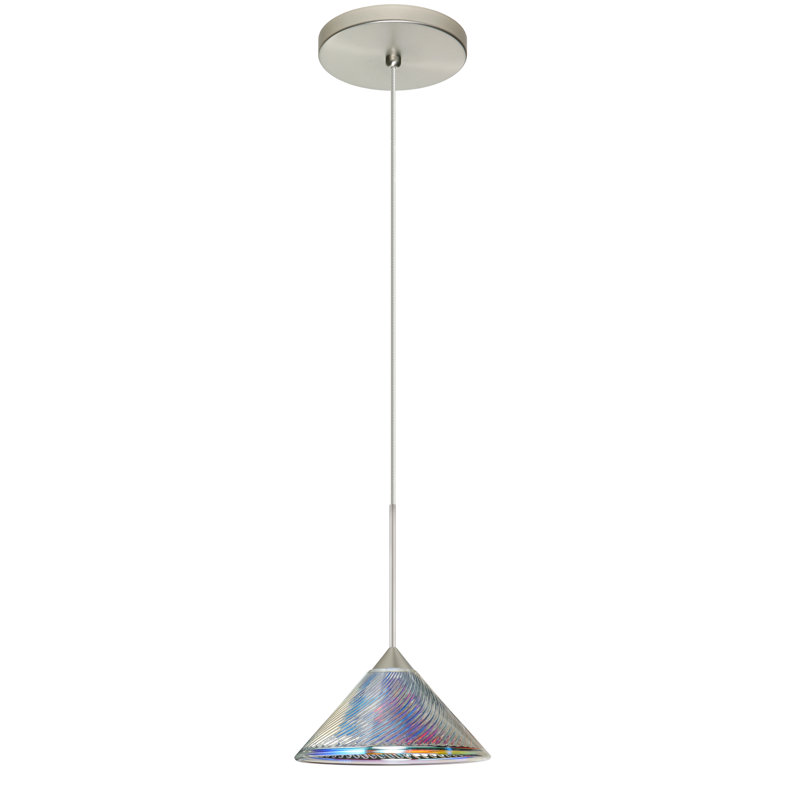 Rodrigues 1 - Light Single Pendant, LED, Satin Nickel