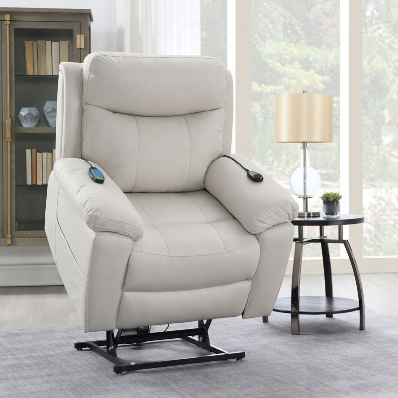 Fauteuil inclinable électrique en microfibre Chriki
