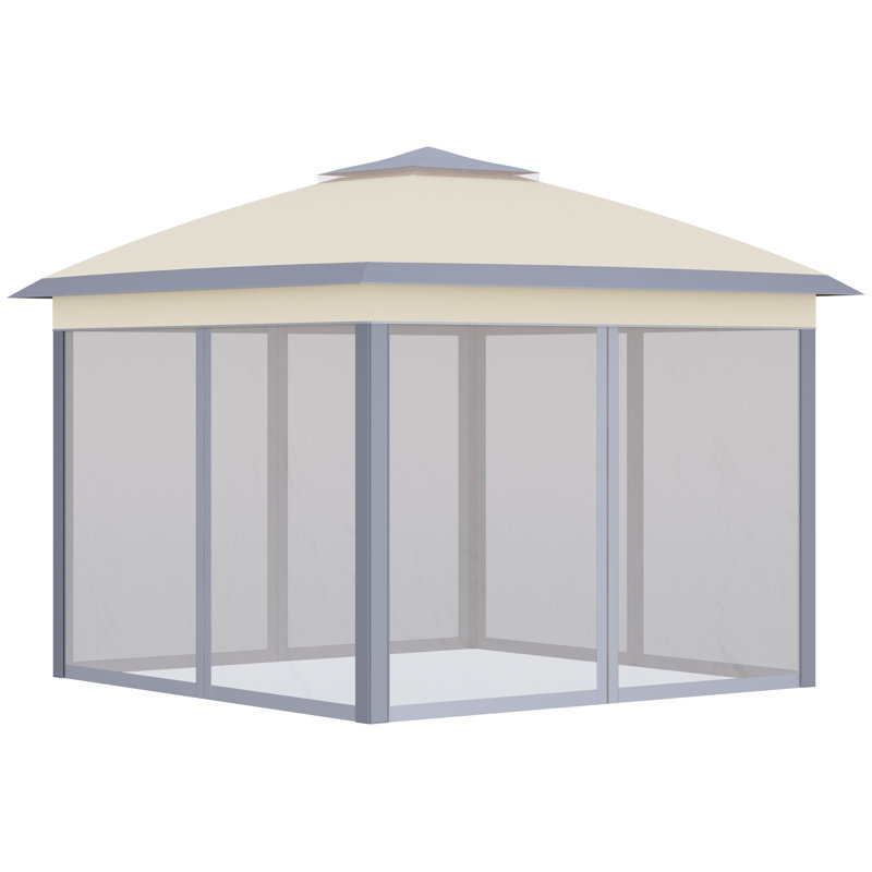 Easy Setup Steel Pop-up Canopy With Netting For Outdoor Parties, Garden Shade, And Patio Relaxation