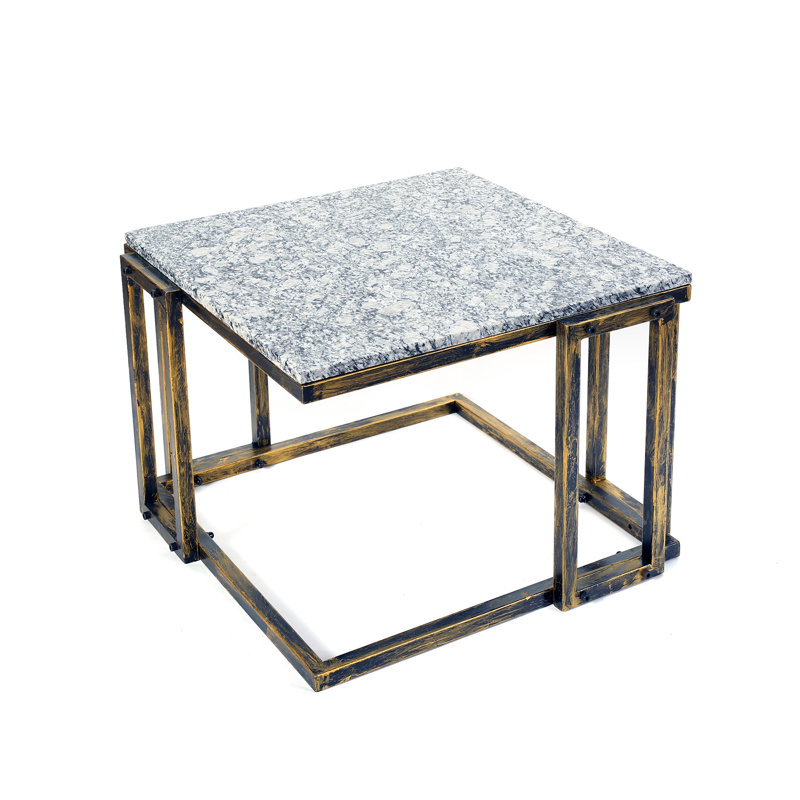 Support pour plante en métal 14,5 "noir / doré