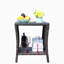Table basse avec patio extérieur en verre trempé transparent