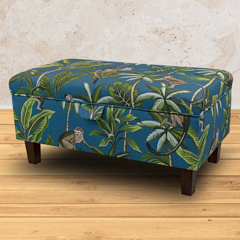 69.85cm Wide Rectangle Animal Print Footstool Ottoman with Storage
