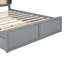 Queen Size Rattan Headboard Bed With Two Drawers And Trundle,-1947821115