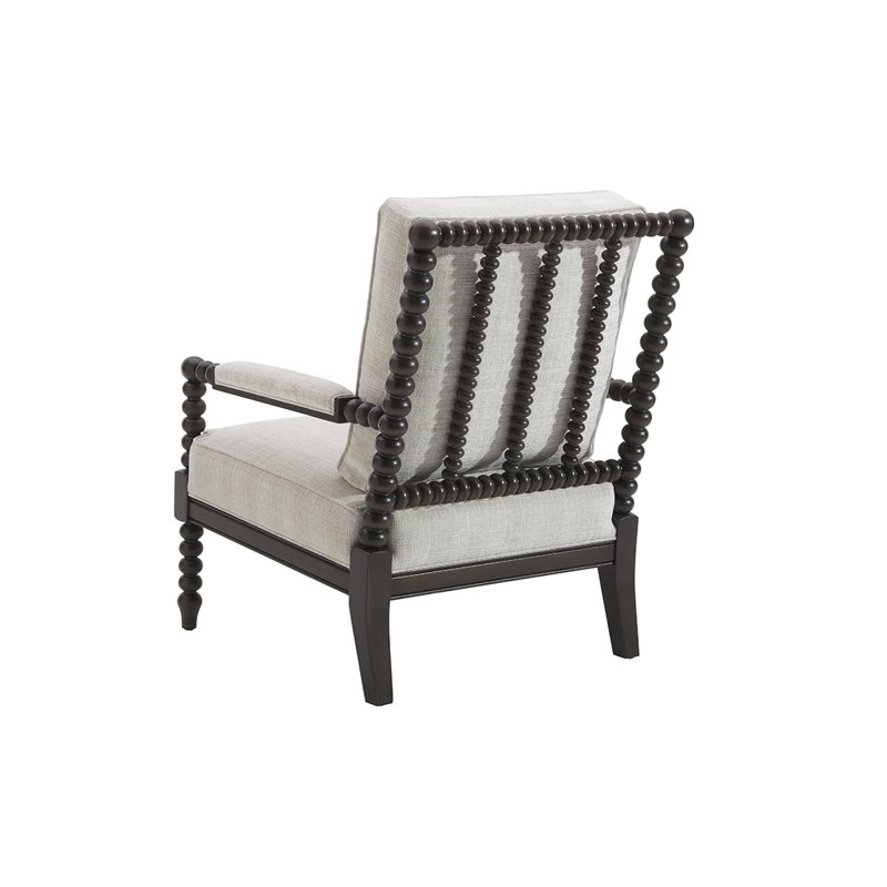 Kingstown Maarten Chair, Gray Polyester, Brown