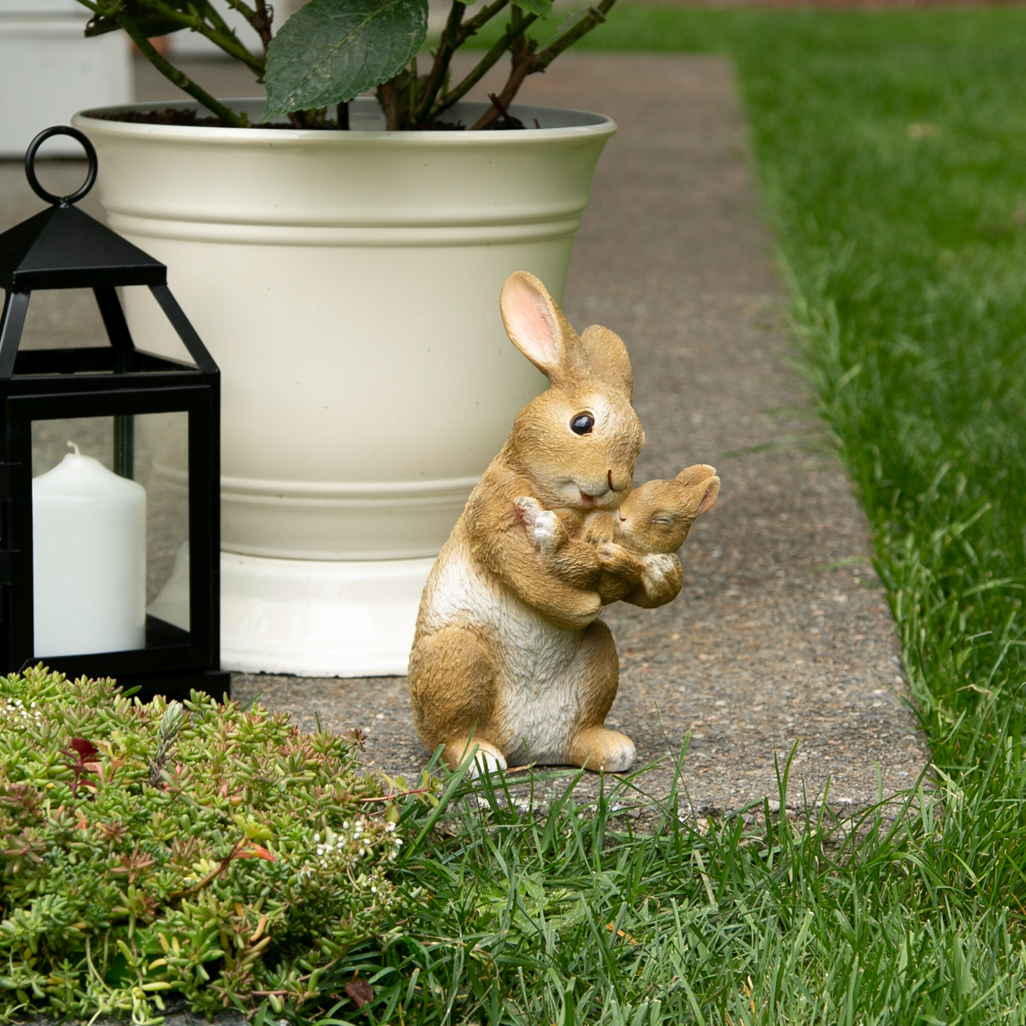 Rosalind Wheeler Vianden Rabbit Animals Plastic Garden Statue & Reviews