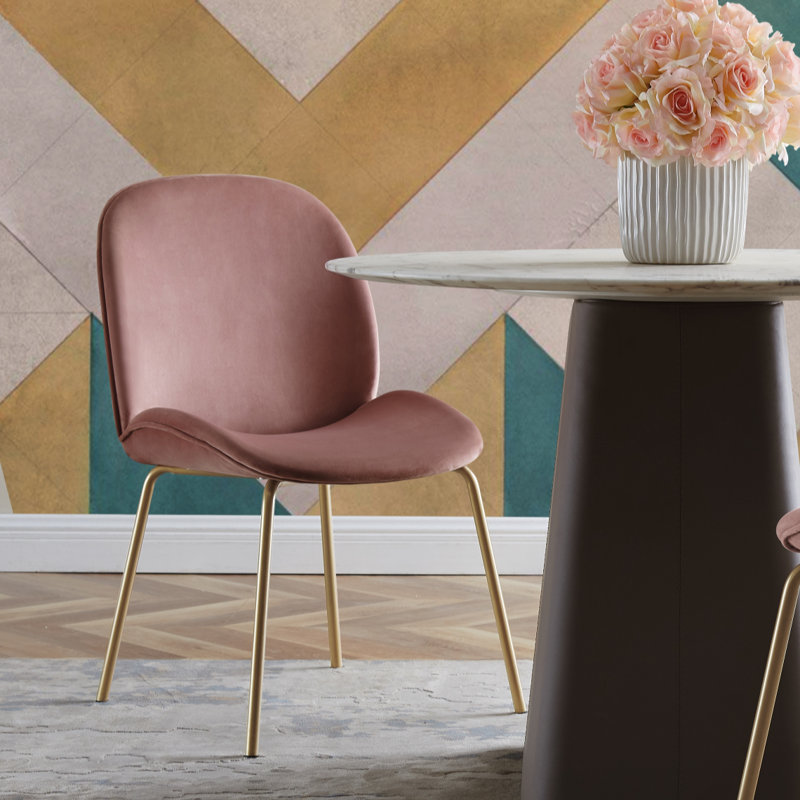 Chaise de salle à manger Jaina, Rosé