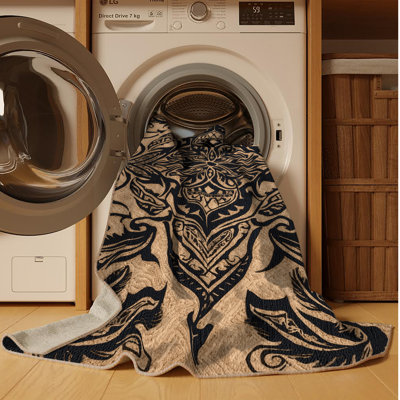  Tapis hawaïen lavable Tribal