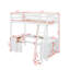 Lit mezzanine double avec bureau en U, tiroirs et tablettes-1550046231